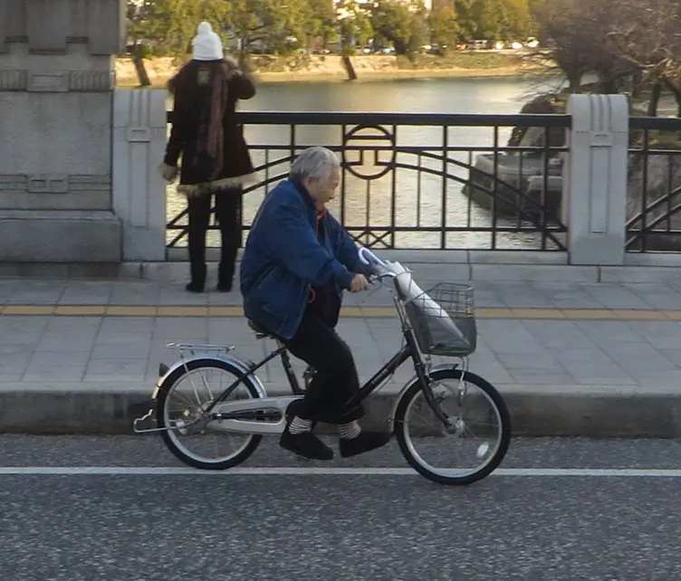 Old man on bike - Hiroshima