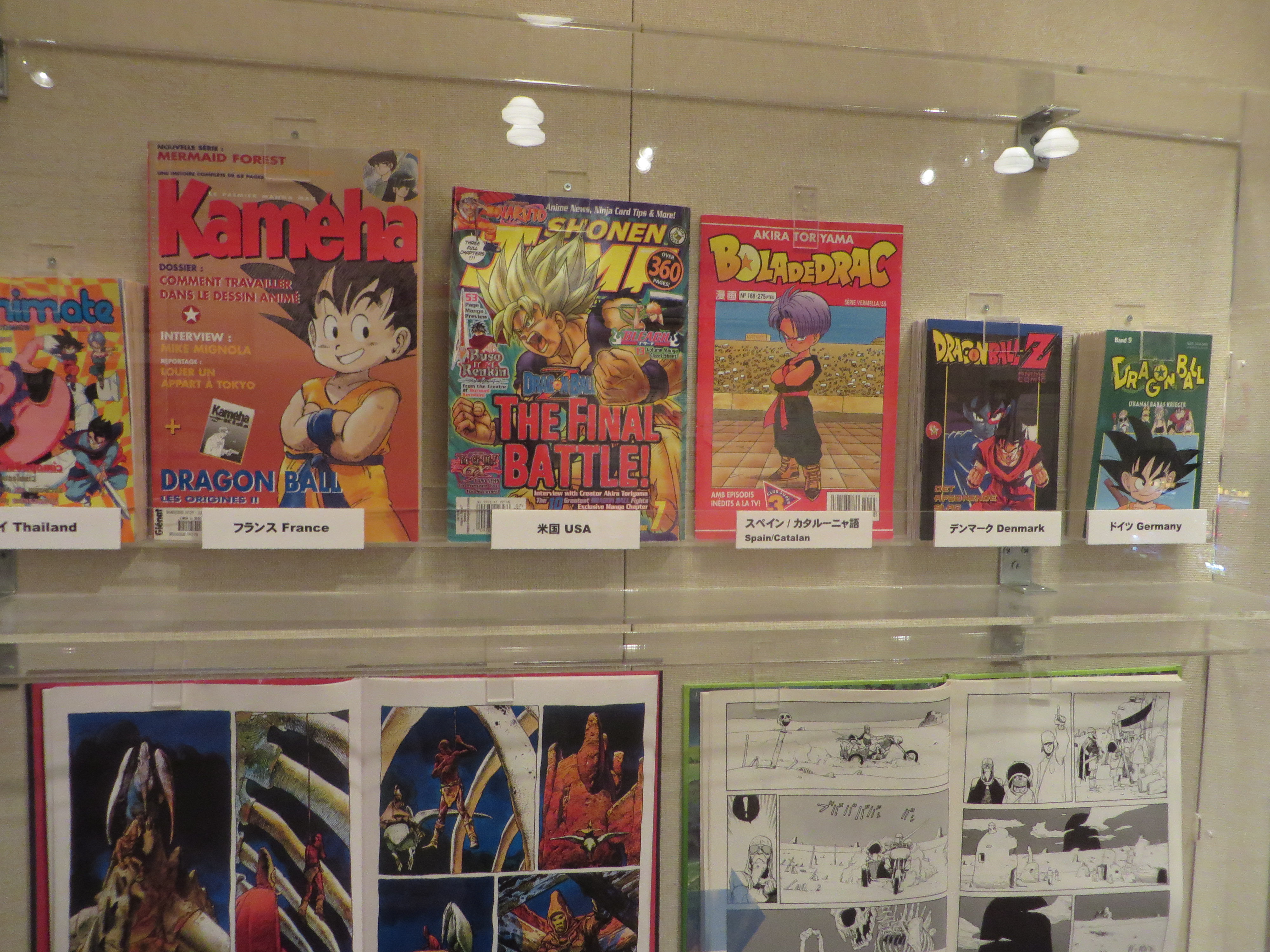 International magazine publications of Japanese manga.