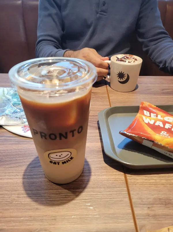Pronto Coffee makes the best oat milk coffee in Japan!